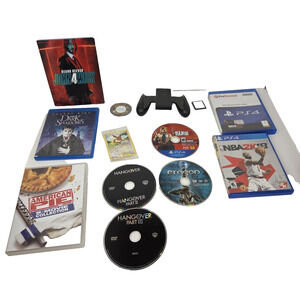 Vintage Video Game Lot PS2 PS Vita DVD American Pie Dark Shadows Red Dead Games